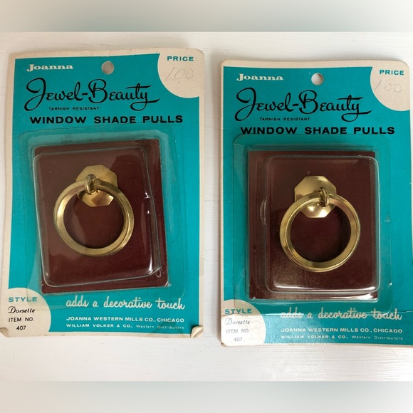 New Vintage Jewel Beauty Window Shade Pulls - Picture 2 of 5